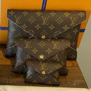 Combo Crossbody, Organizer  Louis Vuitton Kiragami Pochette 3pcs set Clutch